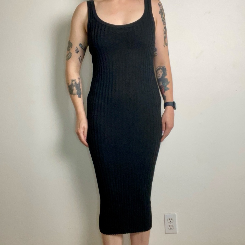 Everlane Black Midi Dress (RARE)